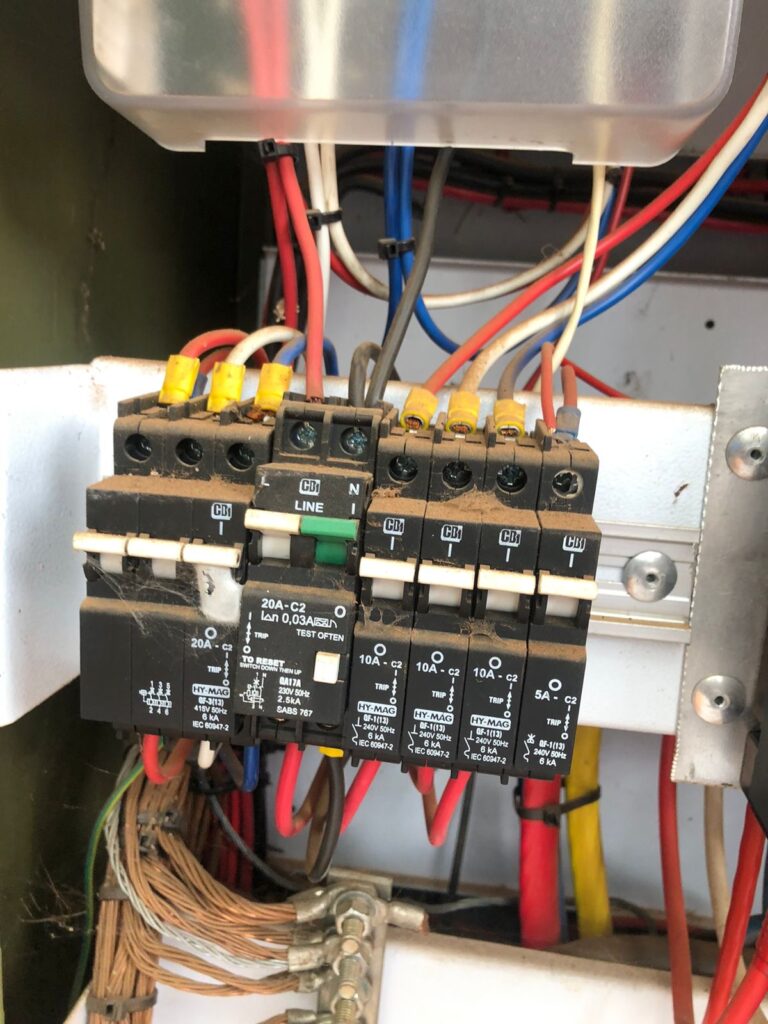Branch circuit breakers and control wiring